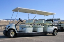 voiturette de golf (cart) multiplaces blanche à vendre